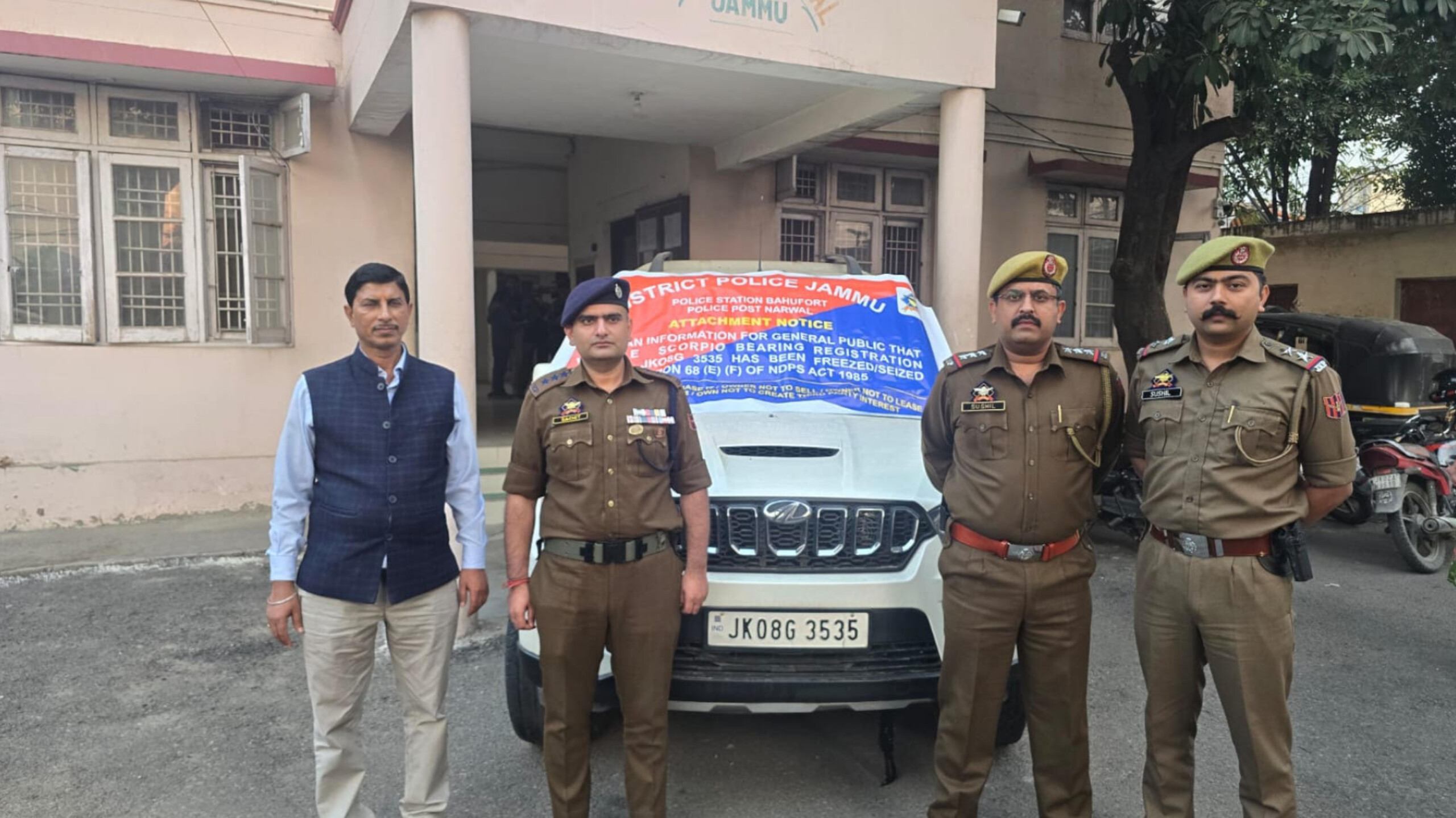 J&K Police Attach Property of Drug Peddler Worth ₹15 Lakh in Jammu